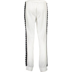 Kappa White Polyester Pant - Joggers