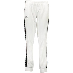 Kappa White Polyester Pant - Joggers