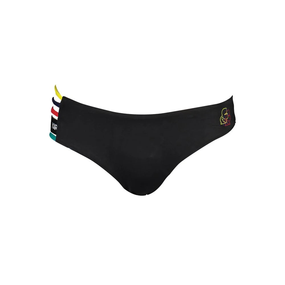 Karl Lagerfeld Black Elastane Swimwear - XS