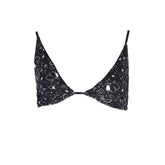 Karl Lagerfeld Black Elastane Swimwear - XS - Swimwear Tops