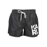 Karl Lagerfeld Black Polyester Swimwear - S - Swim Boxers