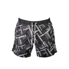 Karl Lagerfeld Black Polyester Swimwear - S - Swim Boxers