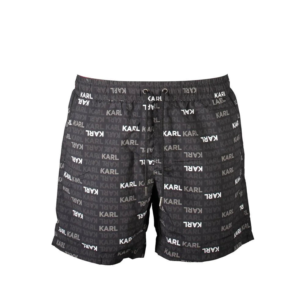 Karl Lagerfeld Black Polyester Swimwear - S - Swim Boxers