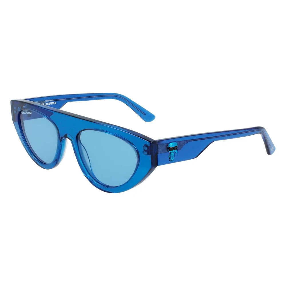 Karl Lagerfeld Blue Acetate Sunglasses - Sunglasses