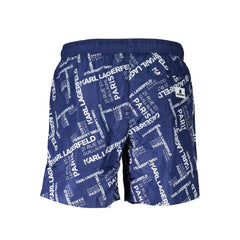 Karl Lagerfeld Blue Polyester Swimwear - S - Swim Boxers