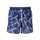 Karl Lagerfeld Blue Polyester Swimwear - S - Swim Boxers