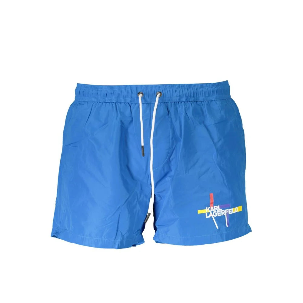 Karl Lagerfeld Blue Polyester Swimwear - S - Swim Boxers