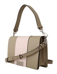 Karl Lagerfeld Chic Sage Shoulder Bag with Dual Straps - Shoulder Bags