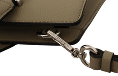 Karl Lagerfeld Enchanting Sage Green Leather Tote - Shopper Bags