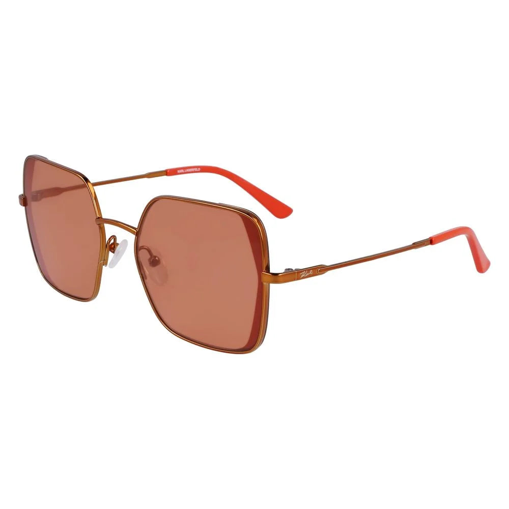 Karl Lagerfeld Orange Metal Sunglasses - Sunglasses