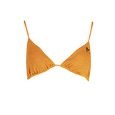 Karl Lagerfeld Orange Polyester Swimwear - XS - Swimwear Tops