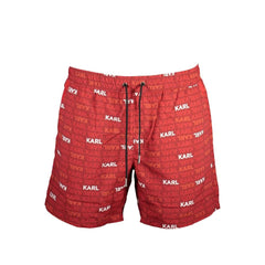 Karl Lagerfeld Red Polyester Swimwear - S