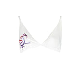 Karl Lagerfeld White Elastane Swimwear - XS - Classic Bikinis