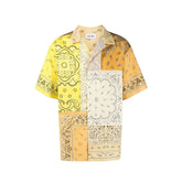 Kenzo Bicolor Cotton Pattern Shirt - M