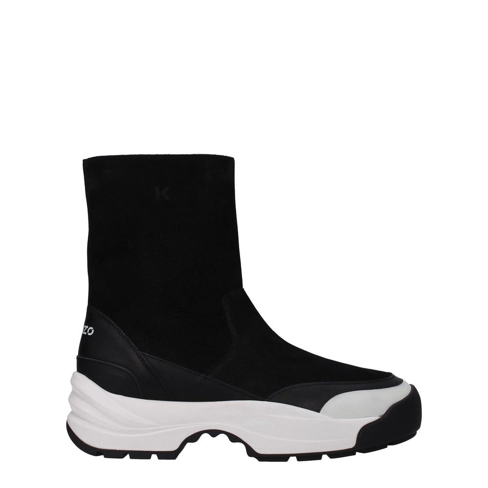 Kenzo Black Leather Ankle Boots - Boots