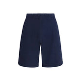 Kenzo Blue Cotton Bermuda Shorts