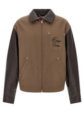 Kenzo Brown Virgin Wool Leather Jacket - XL