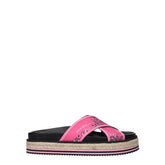Kenzo Pink Fabric Slippers Sandals