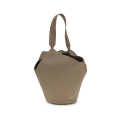 Khaite Beige Calf Leather Bos Taurus Shoulder Bag