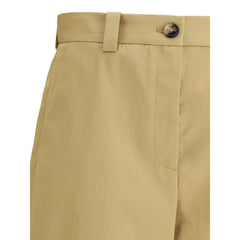 Khaite Beige Cotton Casual Pants