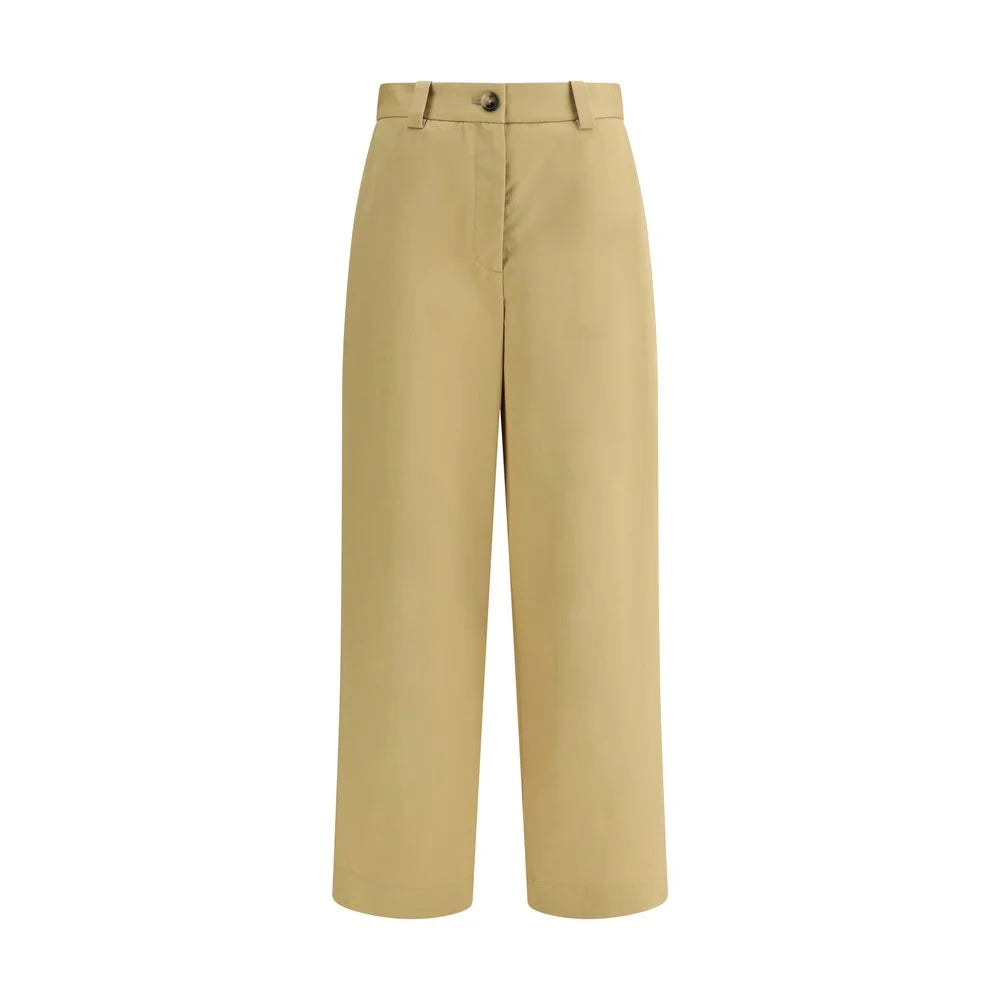 Khaite Beige Cotton Casual Pants
