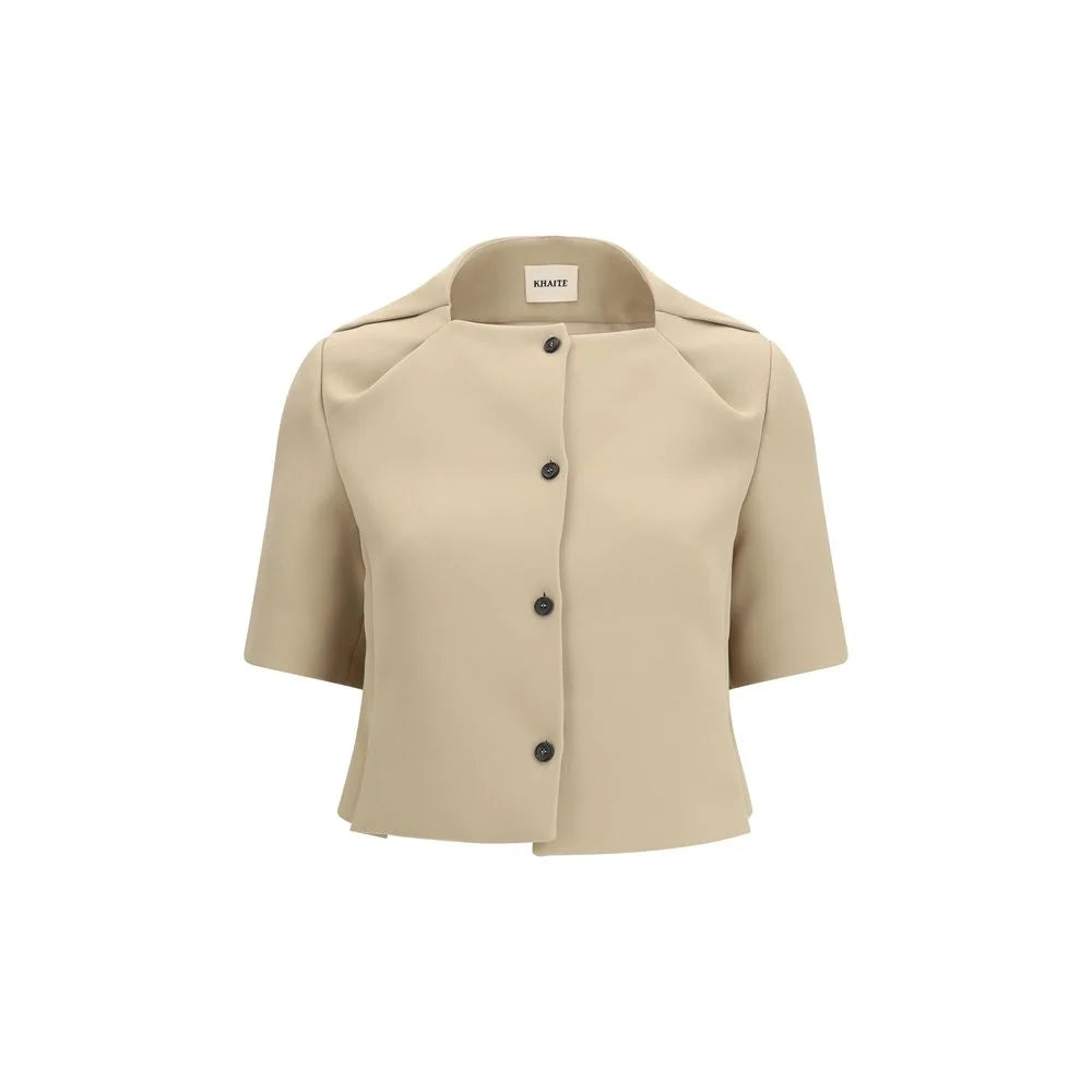 Khaite Beige Polyester Coat