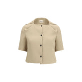 Khaite Beige Polyester Coat