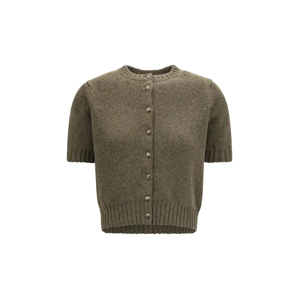 Khaite Bicolor Cashmere Cardigan - M