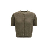 Khaite Bicolor Cashmere Cardigan - M