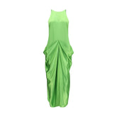 Khaite Bicolor Copper Cocktail Dress - 4