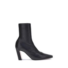 Botines de Piel de Ternero Bos Taurus Negros Khaite