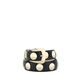 Khaite Black Calf Leather Bos Taurus Belt - 75 cm / 30 Inches