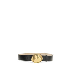 Khaite Black Calf Leather Bos Taurus Belt - 85 cm / 34 Inches