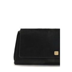 Khaite Black Calf Leather Bos Taurus Clutch Bag