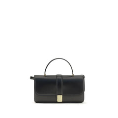 Khaite Black Calf Leather Bos Taurus Handbag