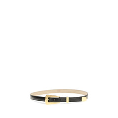 Khaite Black Calf Leather Bos Taurus Regular Belt