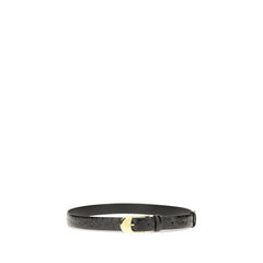 Khaite Black Calf Leather Bos Taurus Regular Belt
