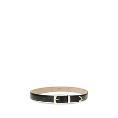 Khaite Black Calf Leather Bos Taurus Regular Belt