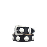 Khaite Black Calf Leather Bos Taurus Regular Belt - Belts