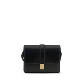 Khaite Black Calf Leather Bos Taurus Shoulder Bag