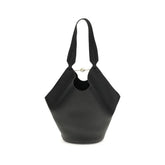 Khaite Black Calf Leather Bos Taurus Shoulder Bag