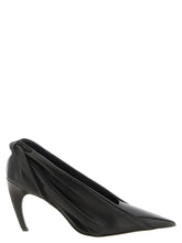 Khaite Black Calfskin High Heel Pumps