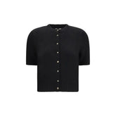 Khaite Black Cashmere Cardigan