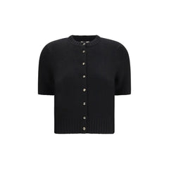 Khaite Black Cashmere Cardigan