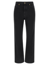 Khaite Black Cotton Flared Jeans