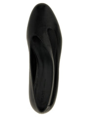 Khaite Black Lamb Leather Ballet Flats