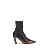 Khaite Black Leather Ankle Boots - EU41/US11