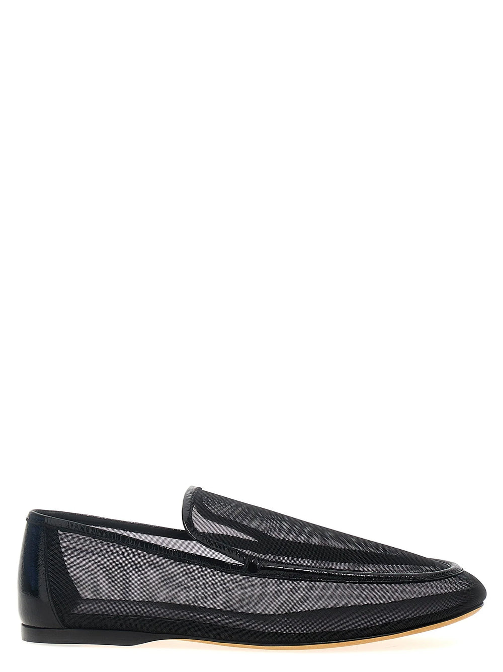 Khaite Black Polyamide Slip-On Loafers - EU41/US11