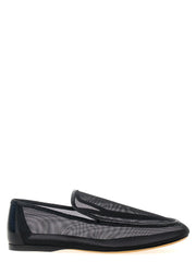 Khaite Black Polyamide Slip-On Loafers - EU41/US11