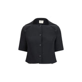 Khaite Black Polyester Biker Jacket